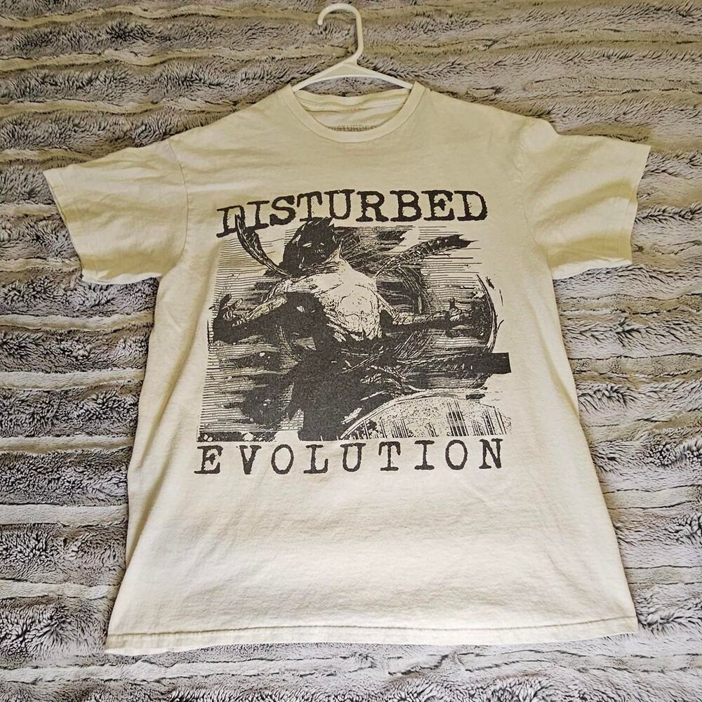 Unbranded Men's Black and Cream T-shirt